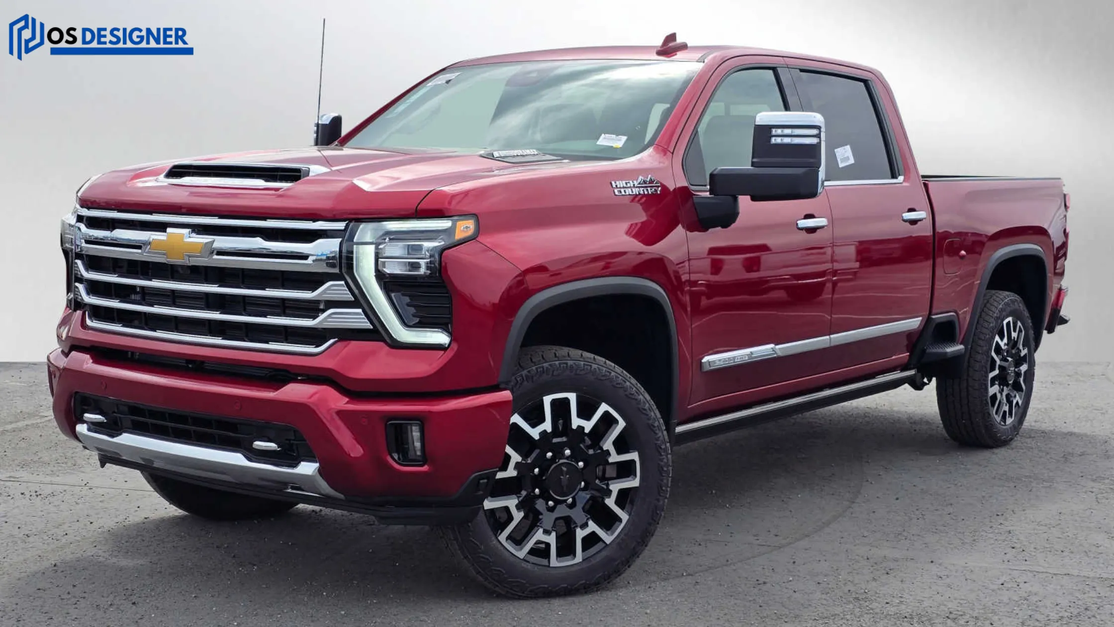 "Front view of a red 2000 Chevy Silverado, highlighting the truck's design and features, related to the focus keyword 'Can You Drive a 2000 Chevy Silverado Without a Clutch.'"